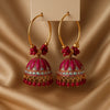 Pink Aura Royal Hoop Jhumka