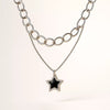 Double Chain Star Charm Necklace
