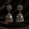 Mirror Glow Antique Oxidized Silver Jhumka
