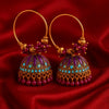 Purple Bloom Royal Hoop Jhumka