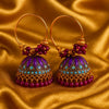 Purple Bloom Royal Hoop Jhumka