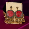 Radiant Red Resin Handcrafted Jhumkas
