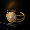 Radiant Halo Gold-Plated Bracelet