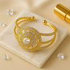 Radiant Halo Gold-Plated Bracelet