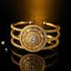 Radiant Halo Gold-Plated Bracelet