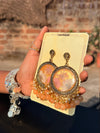 Peach Bloom Handcrafted Jhumkas