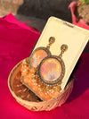 Peach Bloom Handcrafted Jhumkas
