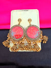 Radiant Red Resin Handcrafted Jhumkas