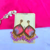 Blush Petal Handcrafted Resin Jhumkas