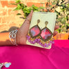 Blush Petal Handcrafted Resin Jhumkas