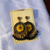 Sunshine Bloom Handcrafted Resin Jhumkas