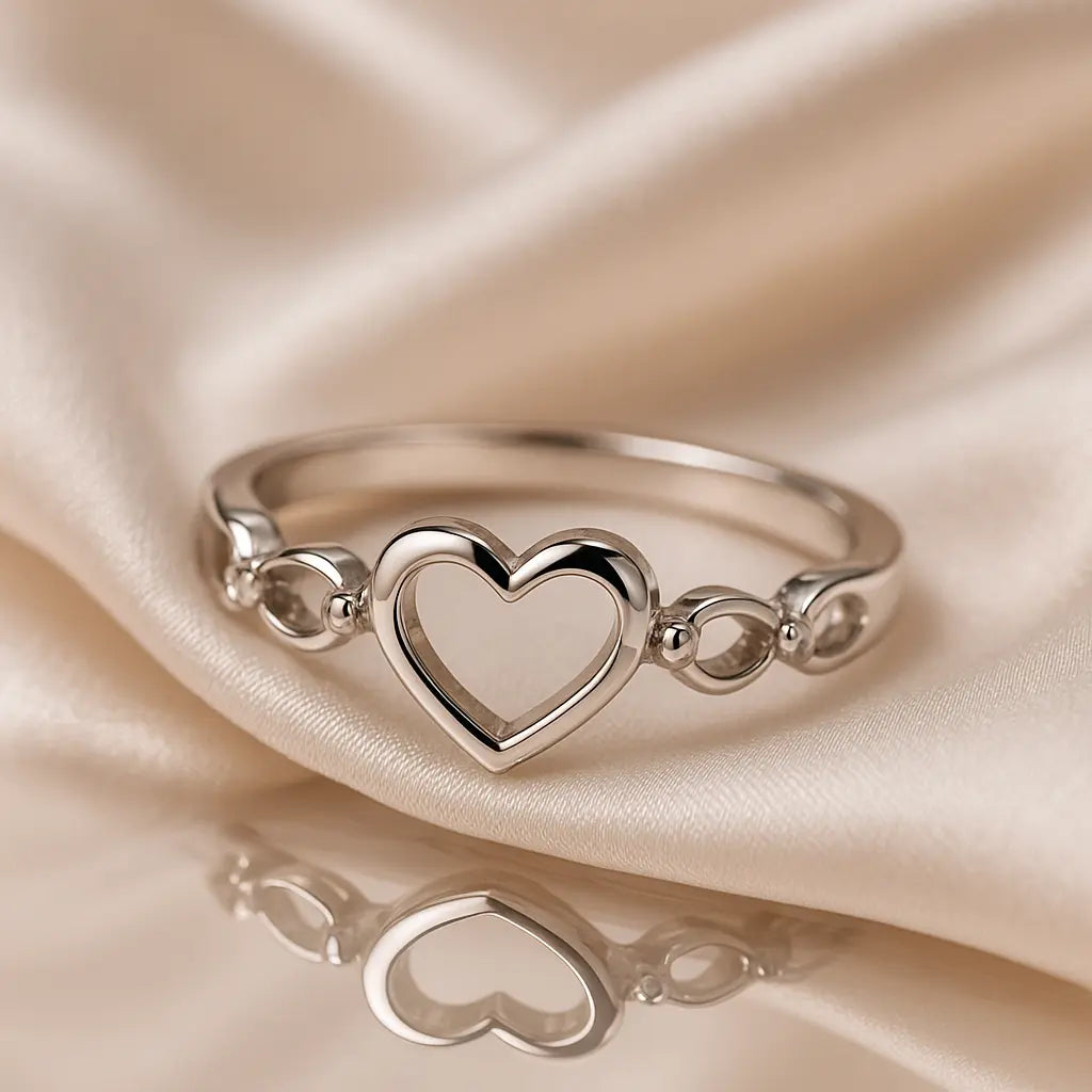 Eternal Heart Love Sterling Silver Ring for Women