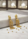 Royal Peacock Gold-Plated Jhumka Earrings