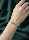 Aqua Spark Crystal Adjustable Bracelet
