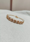 Golden Radiance Crystal Bracelet