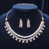 Royal Pearl Crystal Necklace Set