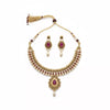 Royal Ruby Pearl Necklace Set