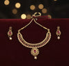 Royal Ruby Pearl Necklace Set