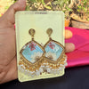Crystal Sky Real Flower Handcrafted Resin Jhumkas