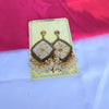 Golden Bloom Handcrafted Resin Jhumkas