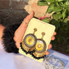 Sunshine Bloom Handcrafted Resin Jhumkas